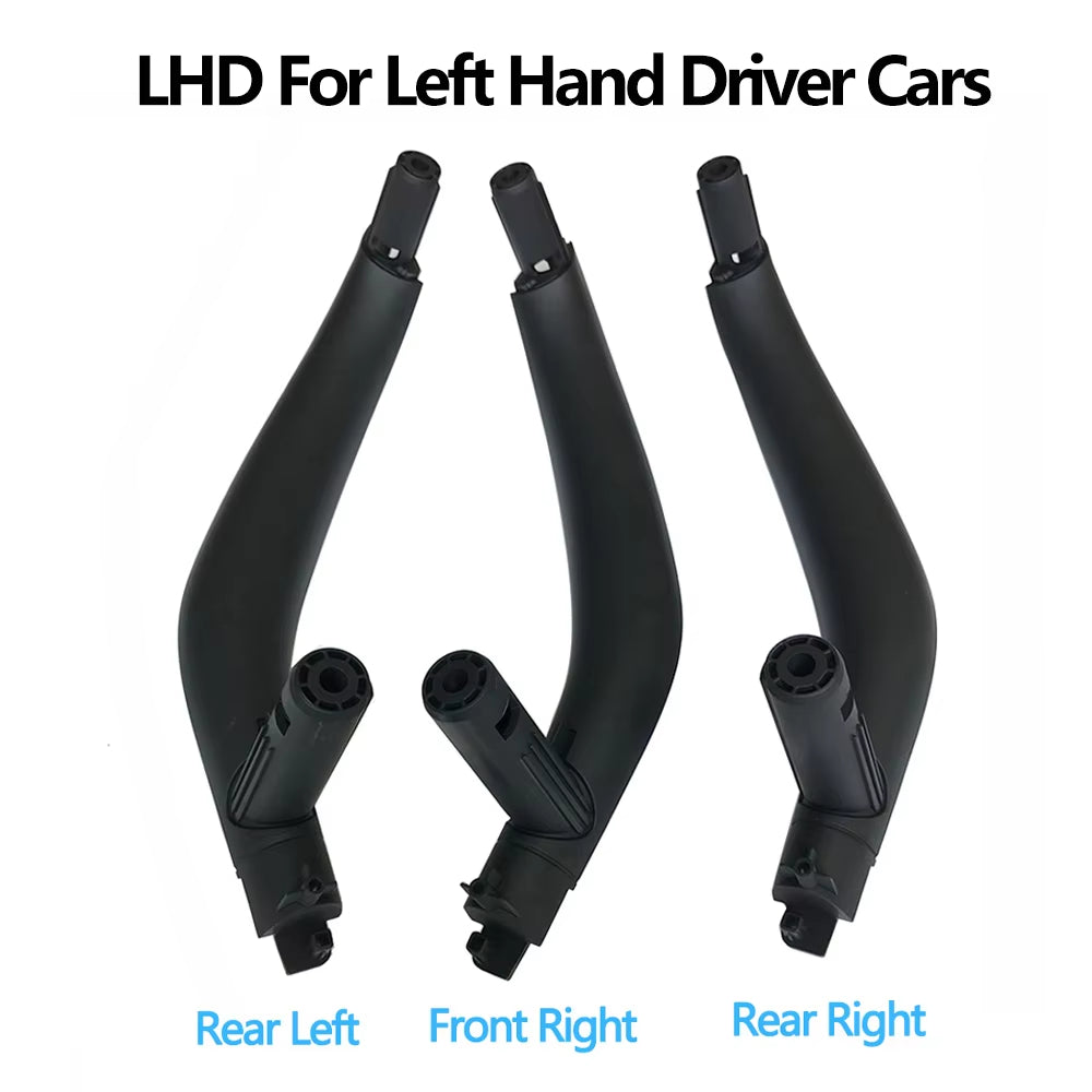 3PCS Set LHD RHD Interior Door Left Right Pull Handle Trim Cover For BMW X5 X6 F15 F16 2014-2018
