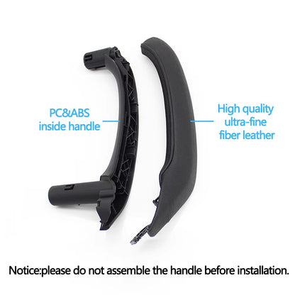 LHD RHD Interior Door Armrest Pull Handle Genuine Leather Cover Full Set Assembly For BMW X3 X4 F25 F26 2010-2016