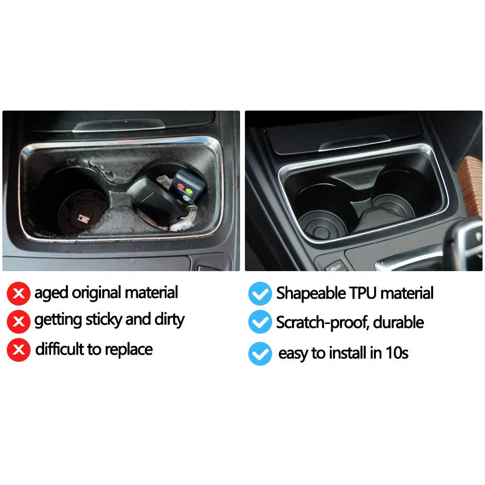 Car Central Console Water Cup Holder Storage Table Cup Holder For BMW 3 4 Series M3 M4 F30 F31 F34 F35 F80 F32 F33 F36 F82