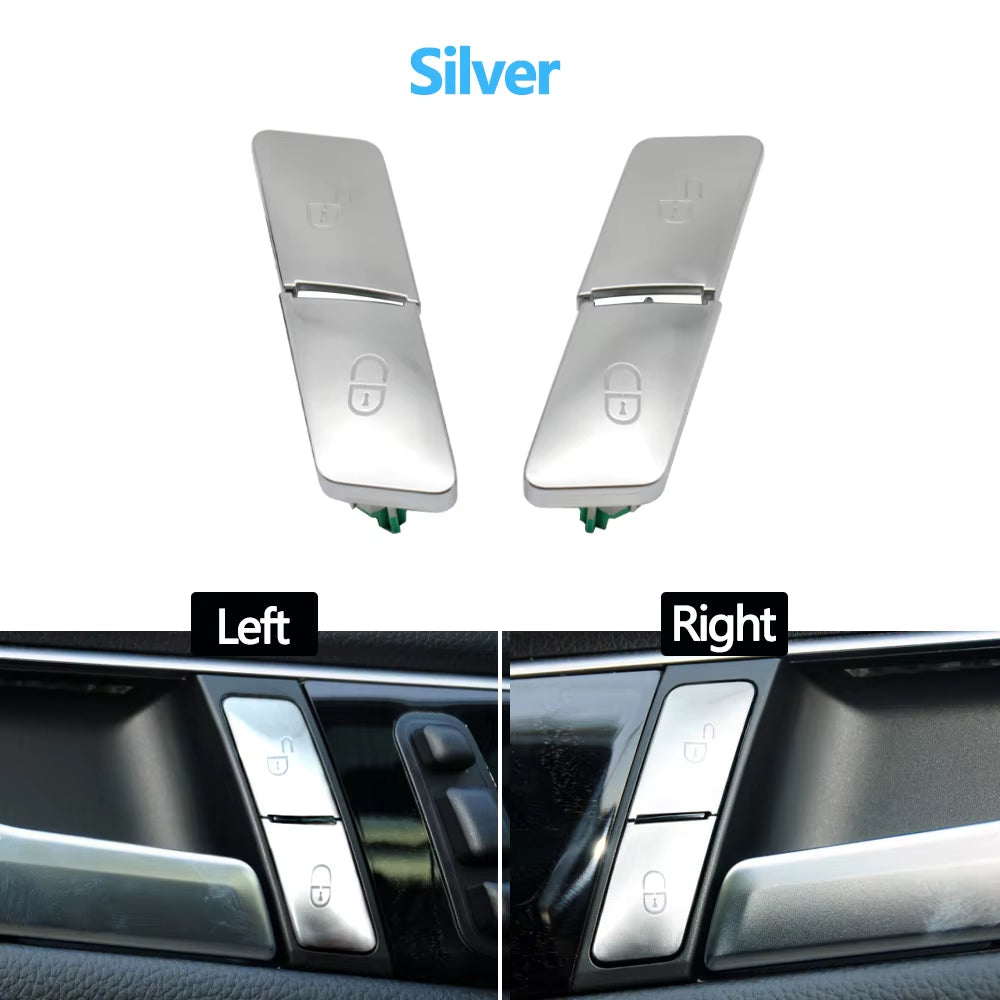 Black Silver Front Left Right Door Lock Unlock Switch Button For Mercedes Benz C GLK E GLE Class C204 GLK204 W212 W207 W166