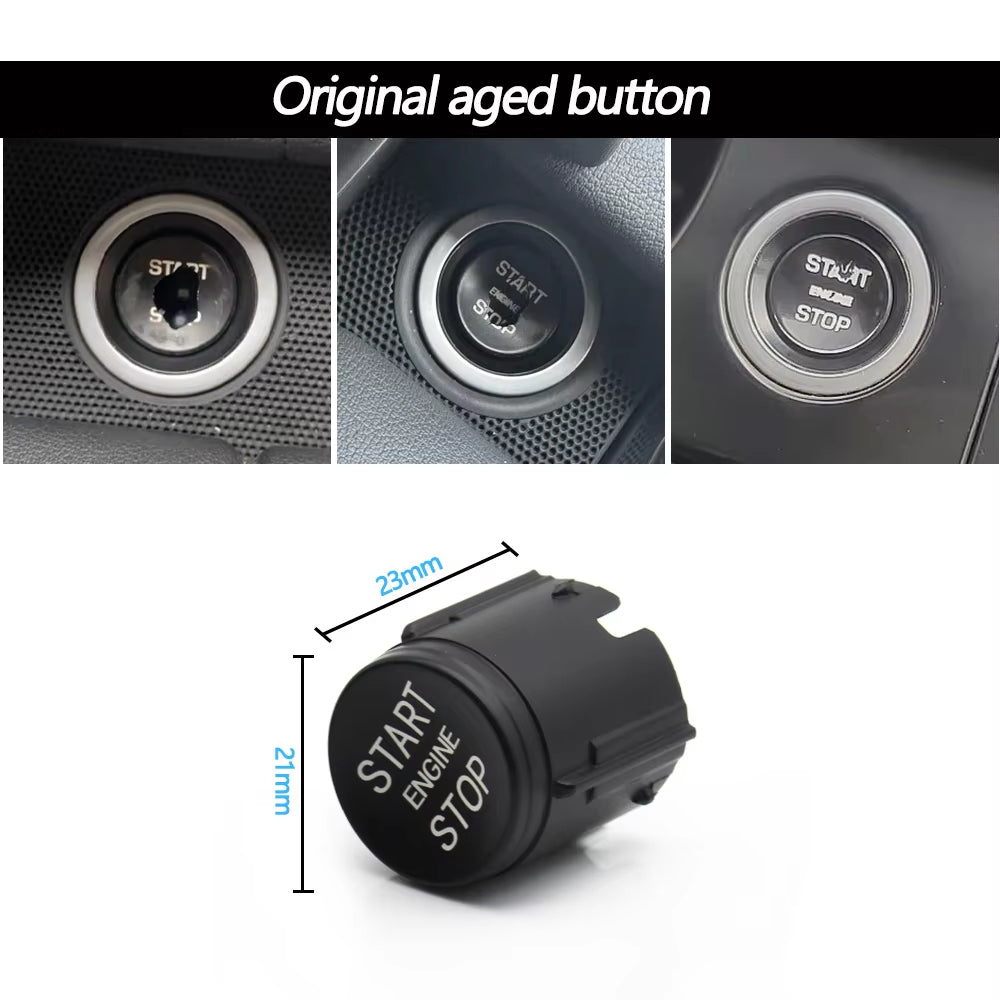 Original Black Car Start Stop Engine Button Ignition Switch Cover For Landrover Range Rover Sport EVOQUE Discovery LR094038