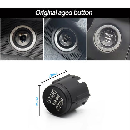 Original Black Car Start Stop Engine Button Ignition Switch Cover For Landrover Range Rover Sport EVOQUE Discovery LR094038