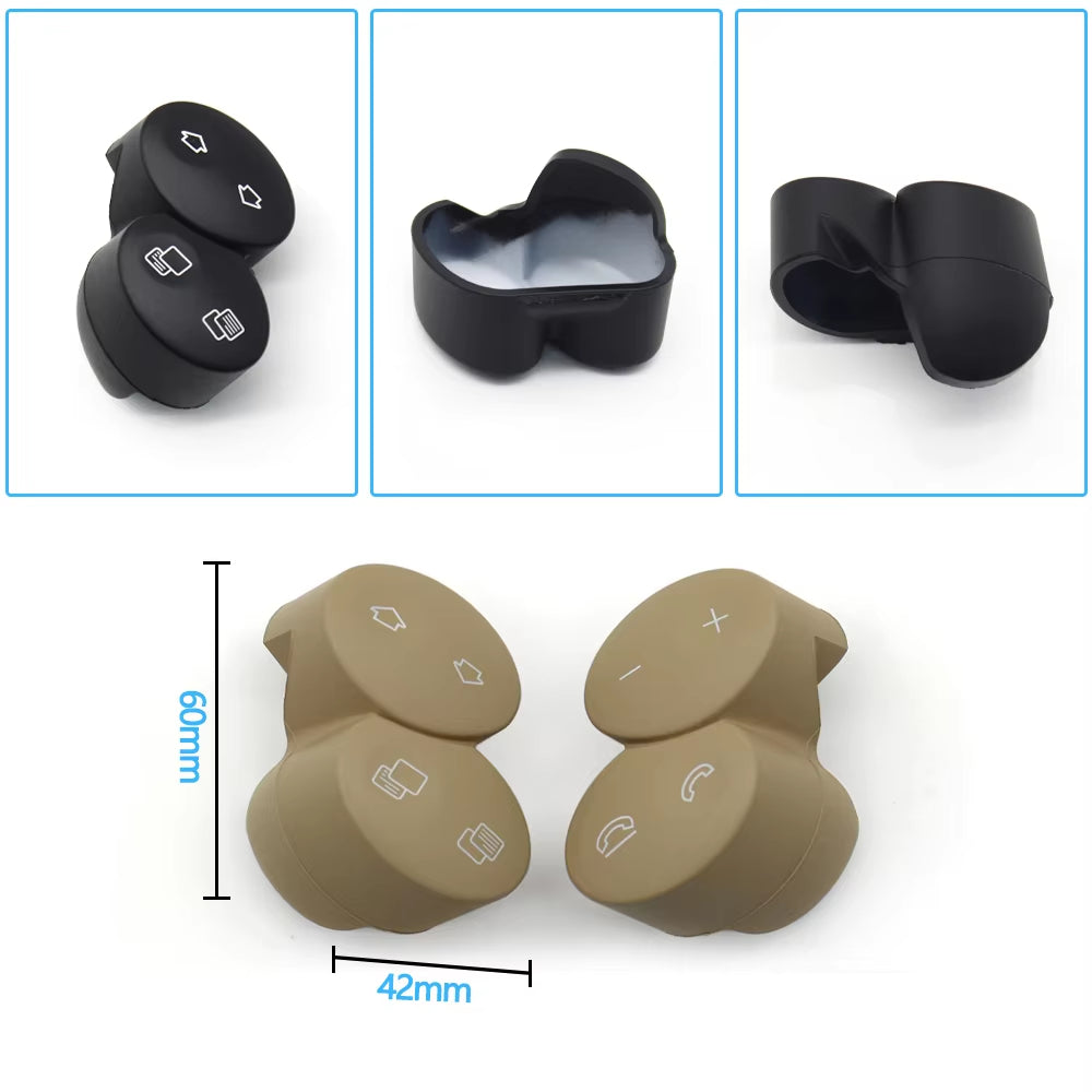 One Pair Car Left Right Multi-Function Steering Wheel Switch Control Buttons For Mercedes Benz E G CLS CLK W211 W463 W209 W219