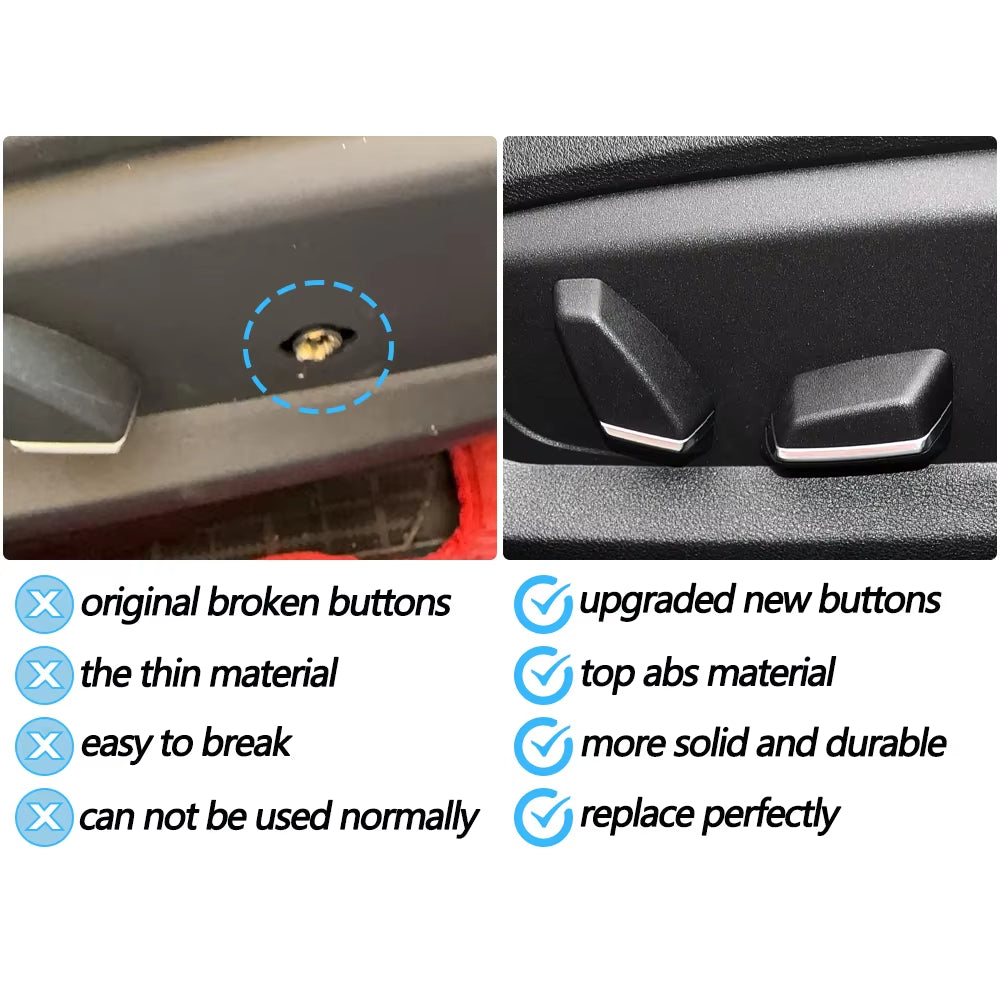 Car Left Right Seat Adjust Switch Sliding Backrest Lumbar Support Button For BMW 5 6 7 X5 X6 F10 F11 F07 F06 F12 F01 F02 F15 F16