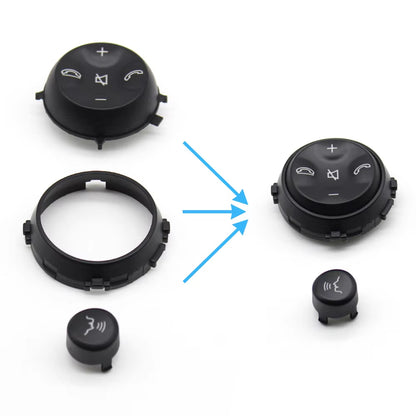 Car Multi-function Steering Wheel Push Button Cover For Benz W221 W216 S CL Class S280 S300 S350 S400 S600 2006-2009