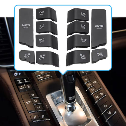 Front Console Air Conditioning Temperature Ventilation Volume AC Button Caps For Porsche Cayenne 7P5 Panamera 970 Macan 95B
