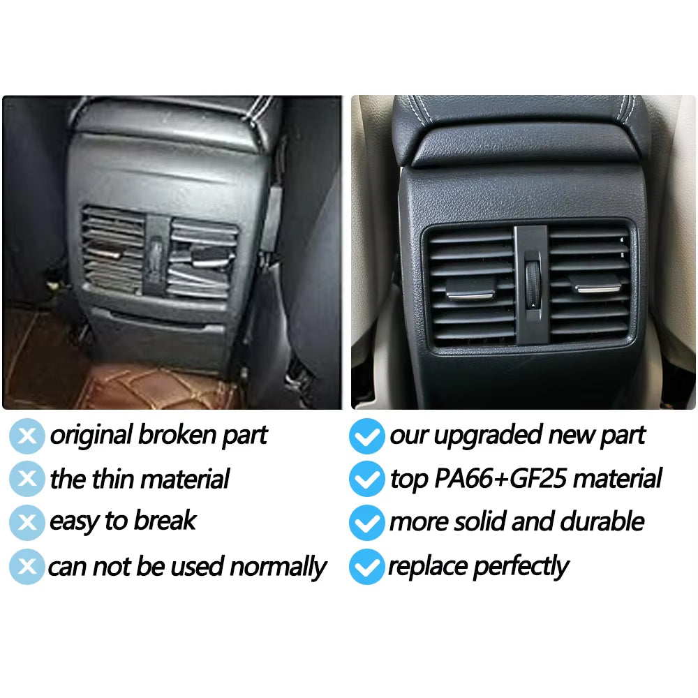 Car Rear AC Vent Air Vent Outlet Grille Slide Clip Repair Kit For Mercedes Benz A CLA GLA B Class W176 W117 W156 W246 2013-2018
