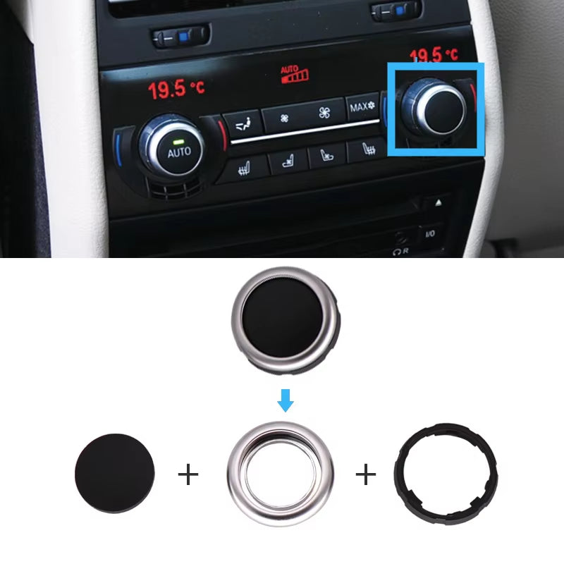 Rear Air Conditioning Temperature Adjustment Rotation Knob Control Button For BMW 5 6 7 Series F10 F06 F12 F07 F01 F02