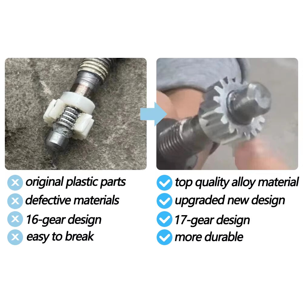 Car Seat Upper Lower Adjustment Motor Lever Gear Metal Alloy 17-tooth Gear For Benz S Class W222 S300 S350 S400 S450 S500 S600
