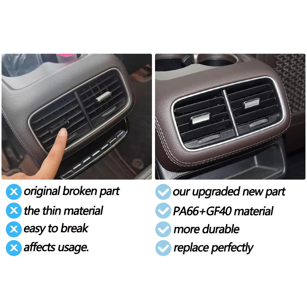 Car Rear Console Air Vent Outlet Grille AC Tab Clip Repair Kit Outer Frame For Benz GLS GLE W167 350 400 450 500 580 2020-2025