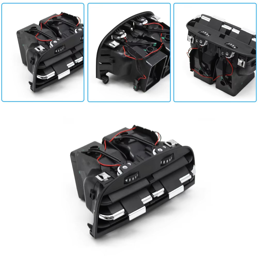 Rear Console Air Vent Assembly AC Vent Grill Outlet Cover Panel Repair kit Tab Clip Slider For Maserati Quattroporte 2013-2022