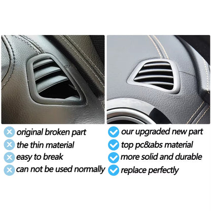 Car Left Right Front Console Air Conditioning AC Vent Grille Trim Cover For Mercedes Benz E Class W213 E200 E260 E300 2016-2023
