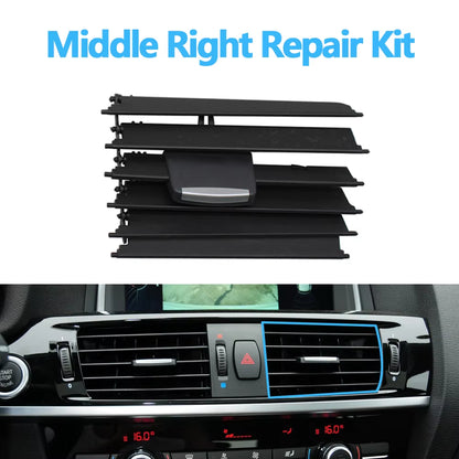 LHD RHD Car Front Middle AC Air Conditioner Vent Outlet Grille Slide Clip Repair Kit Replacement For BMW X3 X4 F25 F26 2011-2018