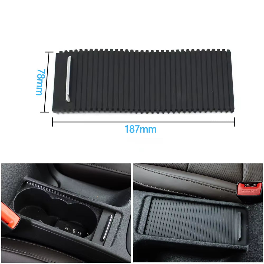 Car Interior Center Console Blind Cup Holder Drinks Roller Shutter For Skoda Superb 2009-2015 3T08625319B9