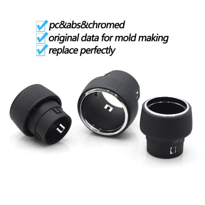 1/2PCS Car Front Dashboard AC Heater Climate Control Switch Button Radio Volume Knob Cover For Jeep Grand Cherokee WK2 2014-2021
