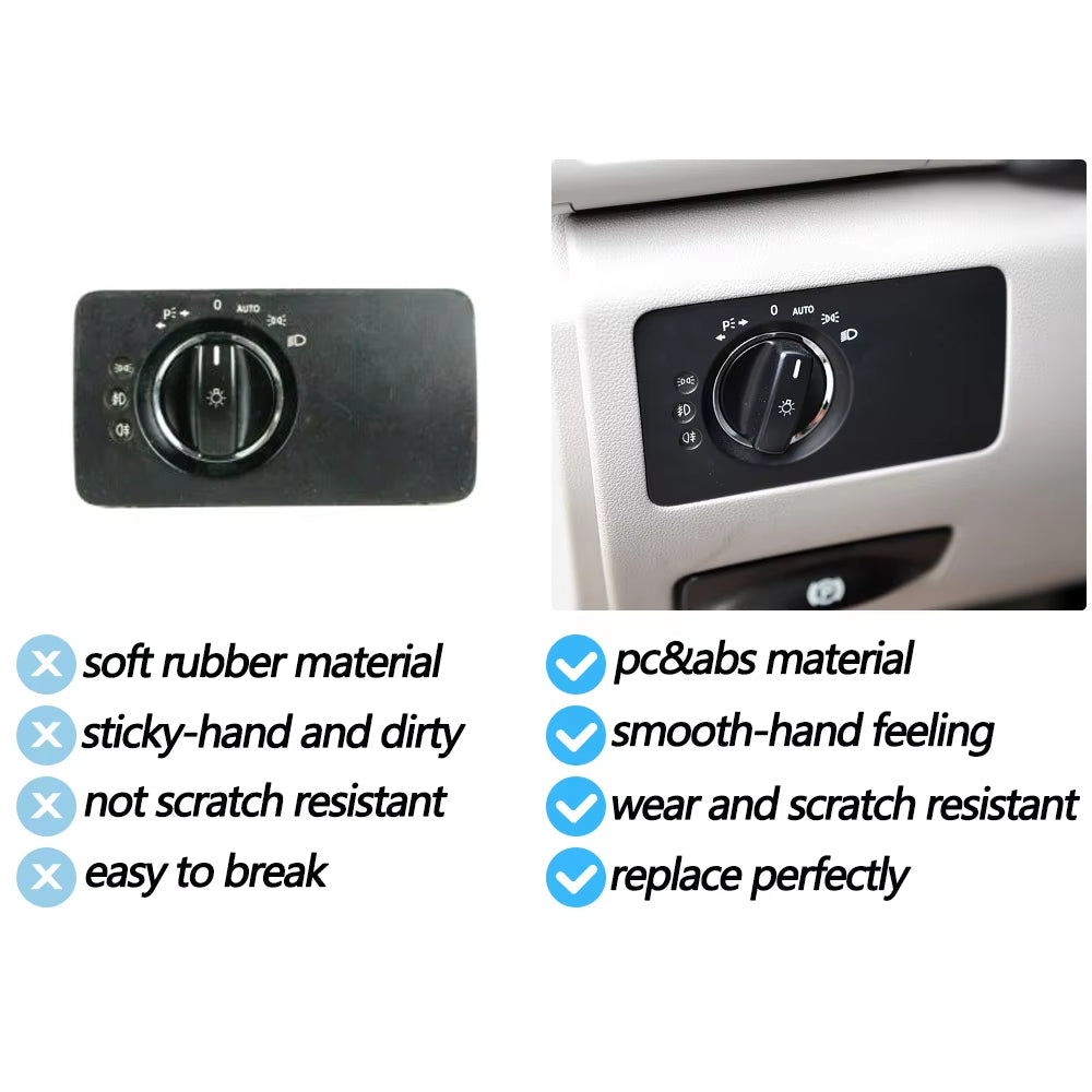 LHD Car Dashboard Headlight Control Switch Panel Cover Trim For Mercedes Benz W251 R-Class R280 R300 R350 R400 R500 2005-2017