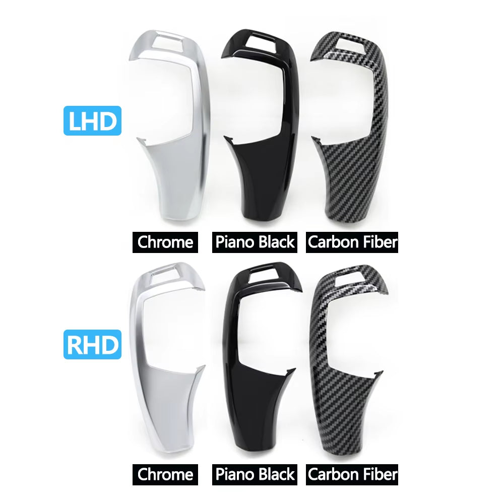 LHD RHD Car Gear Shift Knob Trim Cover Auto P Parking Button Cap For BMW X5 X6 E70 E71 E72 2007-2013 61319116587