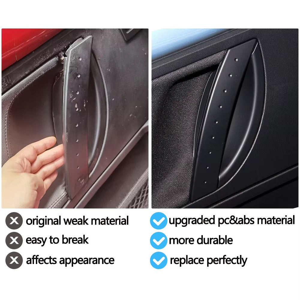 1/2PCS Car Interior Left Right Door Handle Protective Cover Replacement For Volkswagen VW Beetle 1998-2010