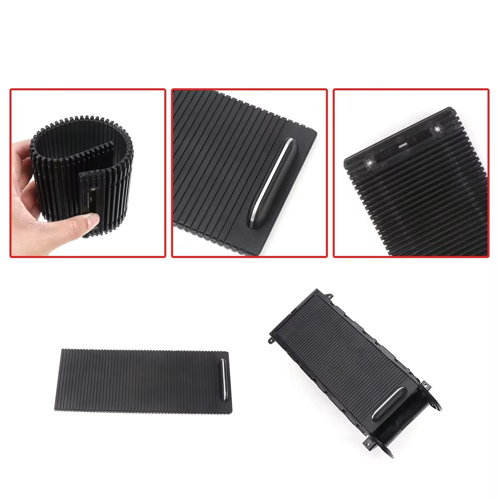 For Golf 7 MK7 Car Front Center Console Sliding Shutters For Volkswagen 2014-2020 5GG862531D Water Cup Holder Roller Cover