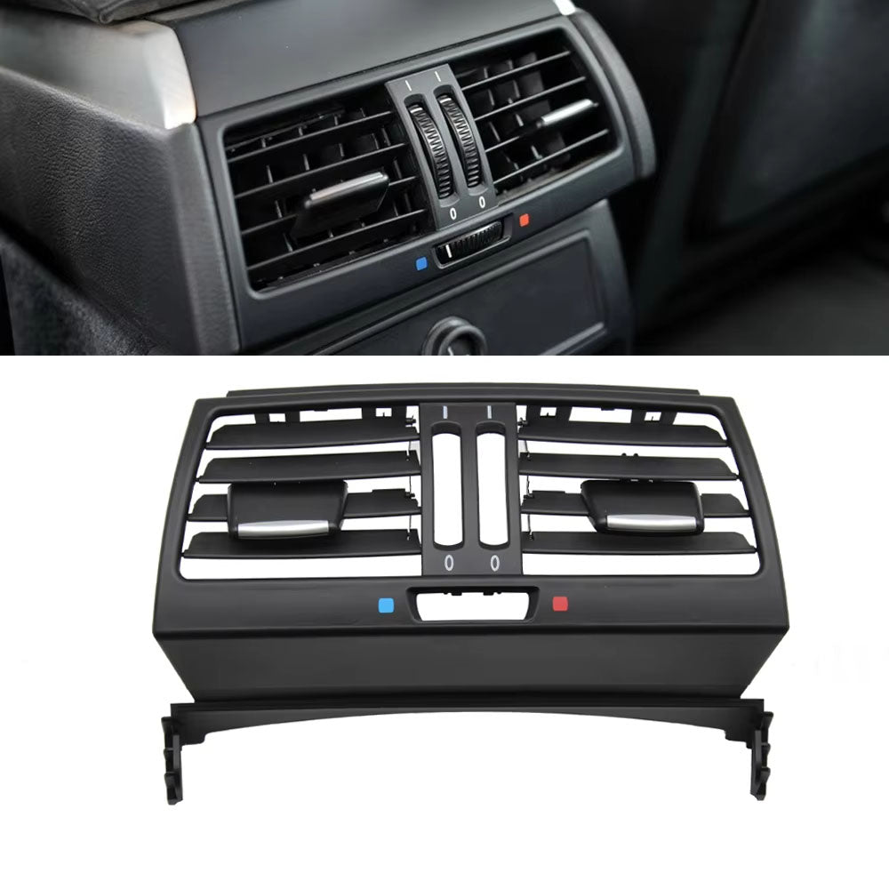 LHD RHD Car Rear Fresh Air Conditioning AC Vent Grille Outlet Cover ForBMW X5 X6 E70 E71 E72 2007-2013