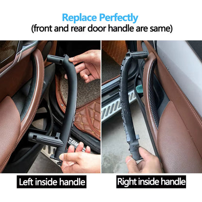 Car Interior Door Left Right Inside ABS Pull Handle Trim Cover For BMW X5 X6 F15 F16 2014-2018 51417292243 51417292244