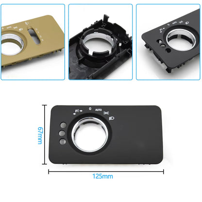 LHD Car Dashboard Headlight Control Switch Panel Cover Trim For Mercedes Benz W251 R-Class R280 R300 R350 R400 R500 2005-2017