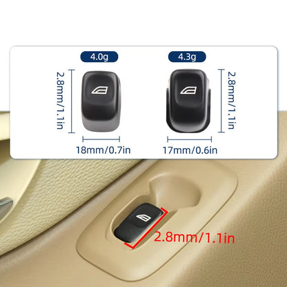 31295164 For Volvo V70 XC70 S80 S60 XC90 Black Regulator Button Cover Front Rear Window Glass Lifter Switch Button Cap