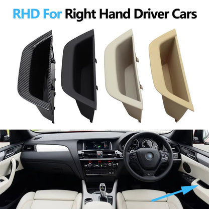 LHD RHD Left Right Driver Door Plastic Pull Handle Armrest Panel Cover Trim For BMW X3 X4 F25 F26 2010-2016