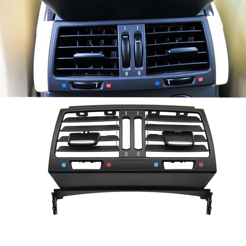 LHD RHD Car Rear Fresh Air Conditioning AC Vent Grille Outlet Cover ForBMW X5 X6 E70 E71 E72 2007-2013