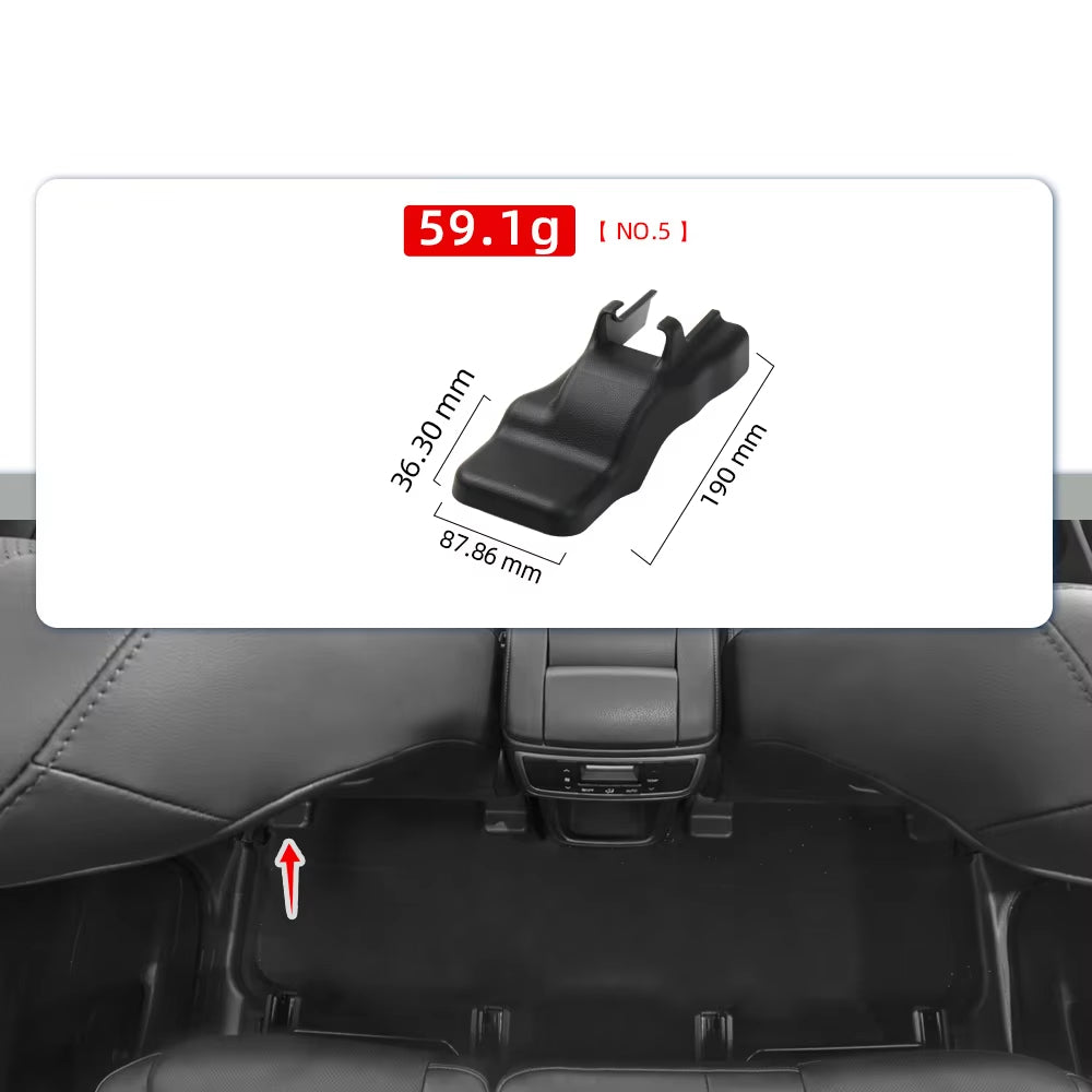 Car Front Row Seat Track Cover Cap For Toyota Highlander XU70 2015-2021 Seat Rail Protection Trim Auto Interior Accessories
