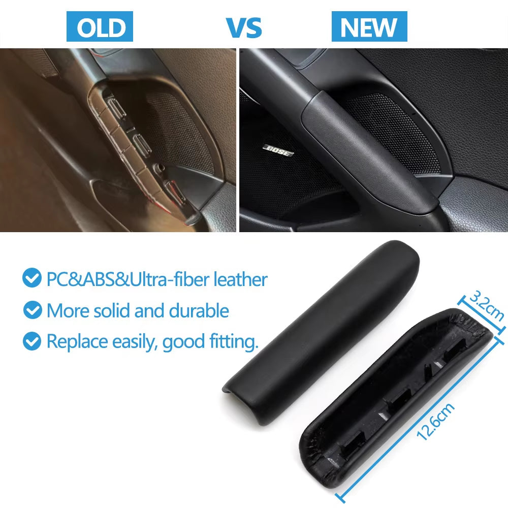 Left Right Interior Door Pull Handle Leather Outer Cover Trim For Porsche Cayman/Boxster 981 718 982 911 991