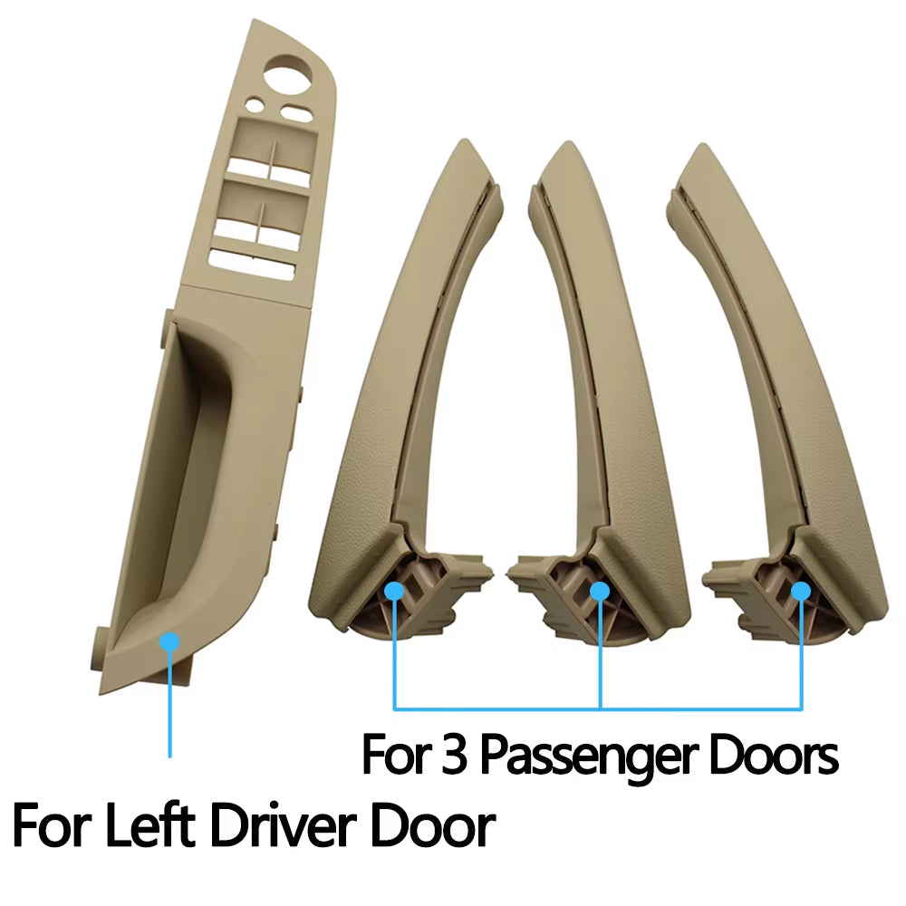 LHD Left Driver Door Armrest Interior Door Pull Handle Full Set Replacement For BMW 3 Series E90 E91 316i 318i 320i 325i 328i