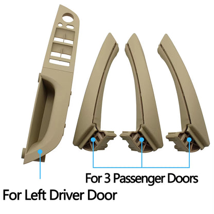 LHD Left Driver Door Armrest Interior Door Pull Handle Full Set Replacement For BMW 3 Series E90 E91 316i 318i 320i 325i 328i