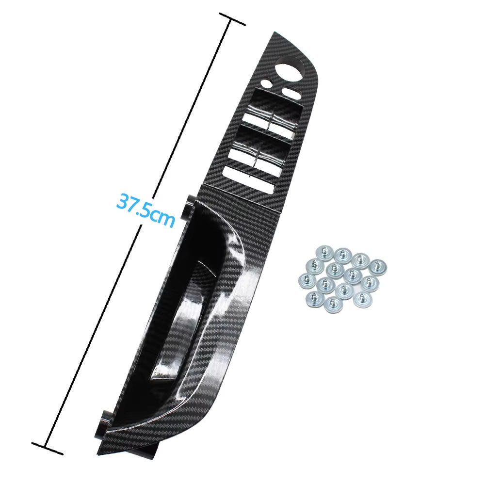 LHD Left Hand Driver Carbon Fiber Interior Door Pull Handle Armrest Panel Full Set For BMW 3 Series E90 E91 316 318 320 325 328