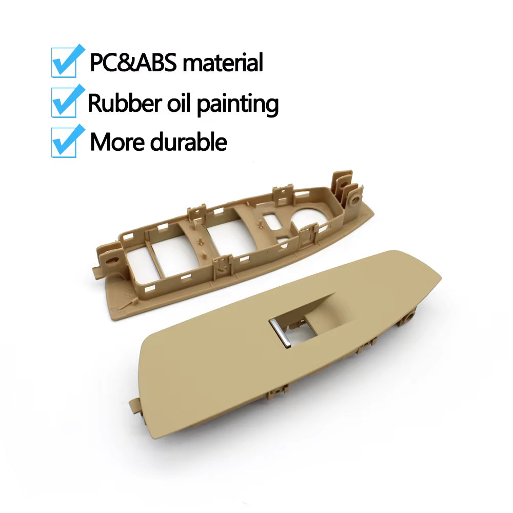 LHD Car Front Door Window Control Switch Outer Frame Panel Trim Cover For BMW 7 Series F01 F02 730 735 740 745 750 760