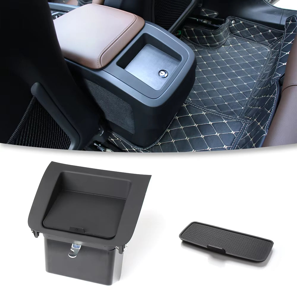 For Volvo XC60 XC90 V90 S60L S90L Rear Armrest Storage Tray Water Cup Rubber Bottom Pad Anti Slip Trim Mat Accessories 31389183