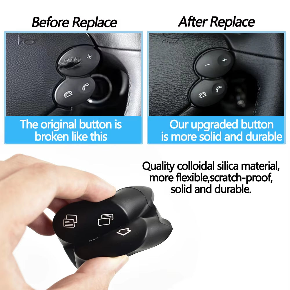 One Pair Car Left Right Multi-Function Steering Wheel Switch Control Buttons For Mercedes Benz E G CLS CLK W211 W463 W209 W219