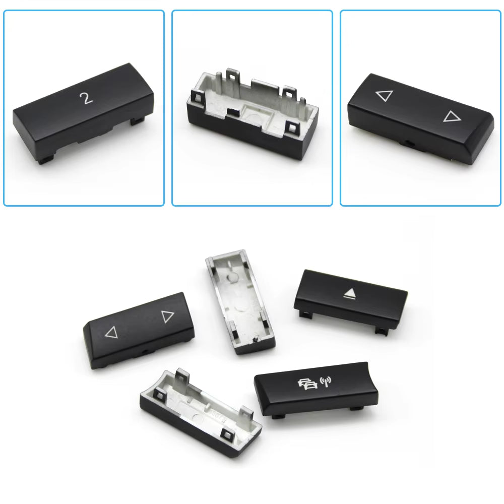 12PCS Car Center Console CD Digital MODE FM/AM Button Cover Trim For BMW 5 6 7 5GT Series F10 F11 F06 F12 F13 F07 F01 F02 F04