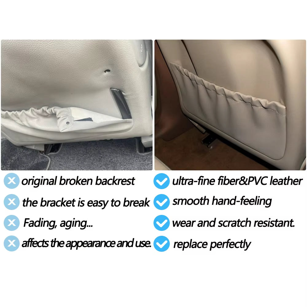 Car Left Right Seat Panel Leather Backrest Trim Cover Panel For Mercedes BENZ E Class W211 2005-2008 E320 E500