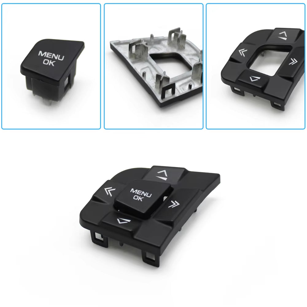 Car Steering Wheel Button Multi-function Control Switch Buttons Cover For Land Rover Discovery Sport 2015-2019