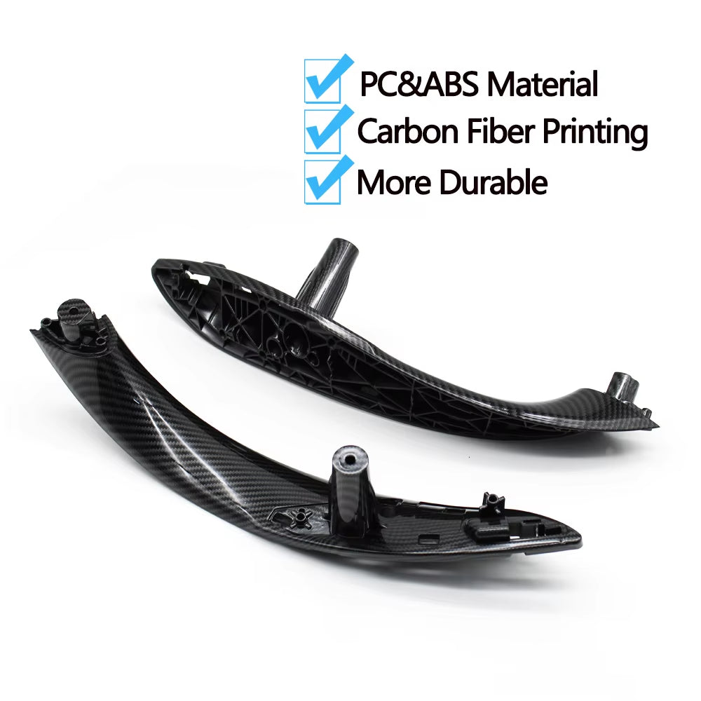 Carbon Fiber Interior Door Inside Pull Handle Trim Cover For BMW 3 4 Series M3 M4 F30 F34 F36 F32 F33 F80 F82 F83