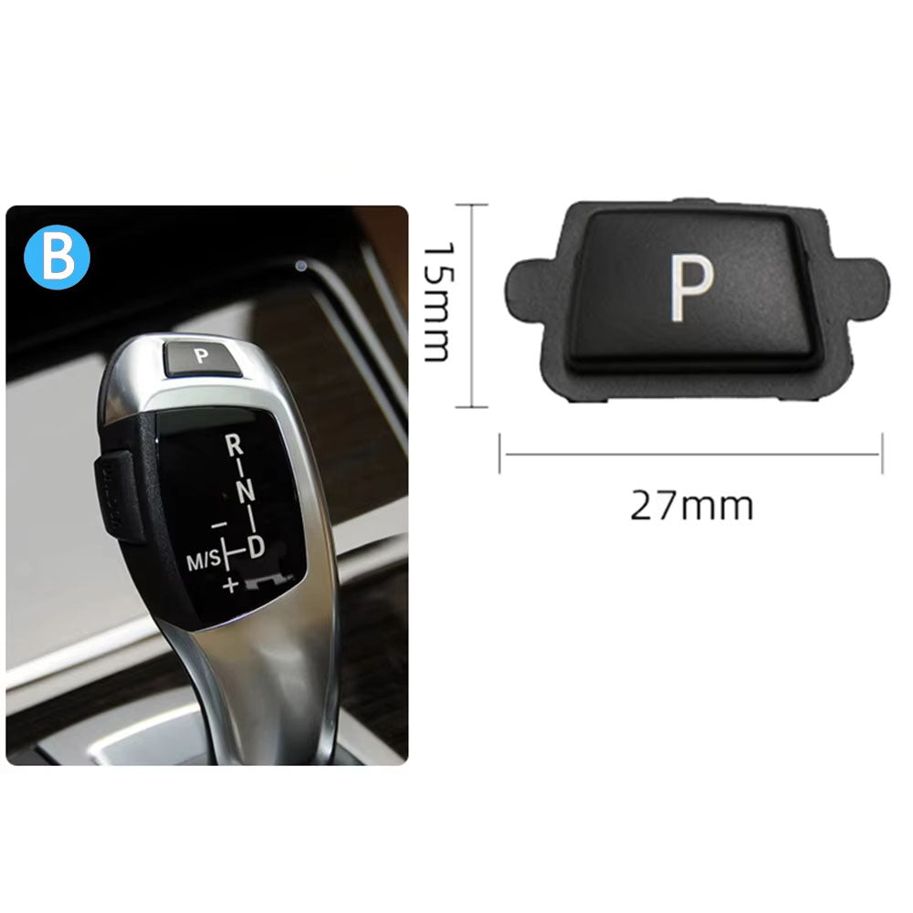 Car Gear Shift Lever Auto Parking P Button Cap Cover Replacement For For BMW 3 5 7 X3 X4 X5 X6 Series E90 F30 F10 F01 F25