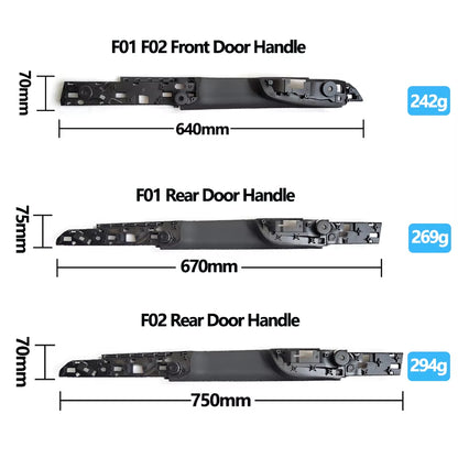 LHD RHD Interior Door Pull Handle Assembly Set For BMW 7 Series F01 F02 730 735 740 745 750 760 2009-2017