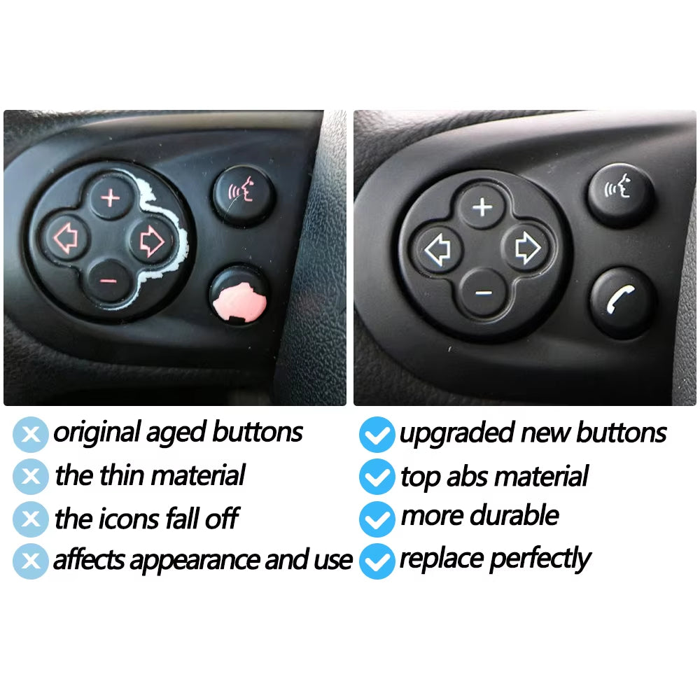 Car Steering Wheel Multifunction Cruise Control Switch Button Cover Trim For BMW Mini Cooper Paceman R55 R56 R57 R58 R59 R60 R61