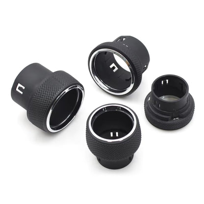1/2PCS Car Front Dashboard AC Heater Climate Control Switch Button Radio Volume Knob Cover For Jeep Grand Cherokee WK2 2014-2021