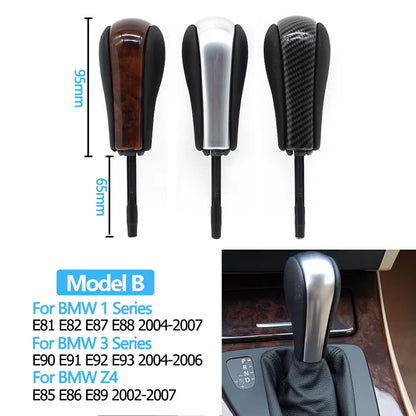 Car Automatic Gear Shift Knob Lever Stick Replacement For BMW 1 3 5 7 X3 X5 Z3 Z4 E81 E82 E85 E90 E91 E46