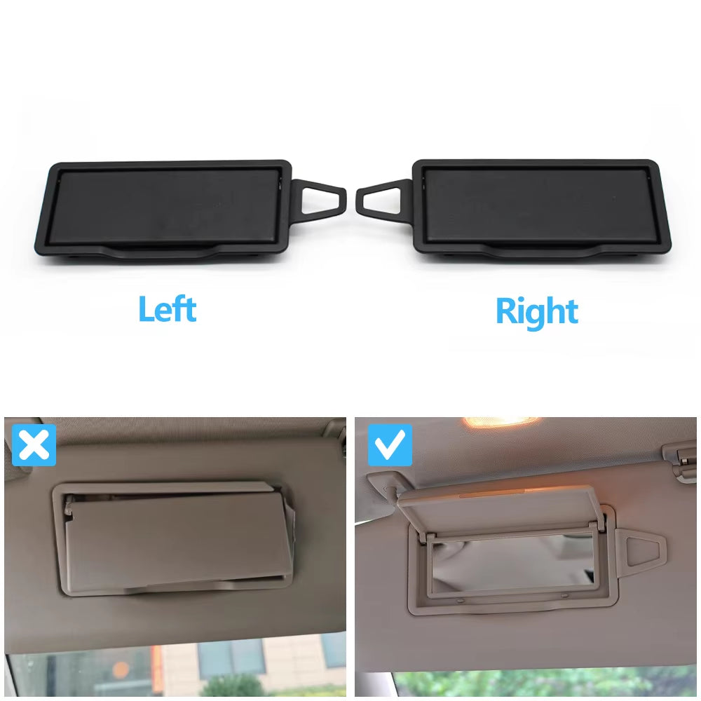 W204 X204 Car Front Sun Visor Mirror Makeup Sun Shade Cosmetic Mirror Cover For Mercedes BENZ C GLK C204 C200 C250 C260 GLK300