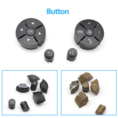 Car Steering Wheel Control Buttons Cover For Mercedes Benz C GLK E Class W204 W207 W212 2048210351