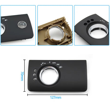 LHD Car Interior Front Left Headlight Switch Button Panel Trim Cover Replacement For Benz W164 ML GL 300 350 450 500 2005-2011