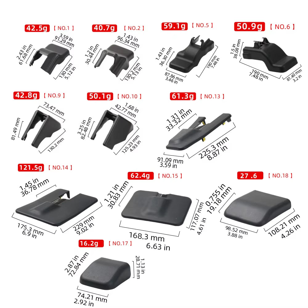 Car Front Row Seat Track Cover Cap For Toyota Highlander XU70 2015-2021 Seat Rail Protection Trim Auto Interior Accessories